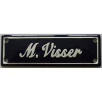 Naambord 12,5 x 4 cm